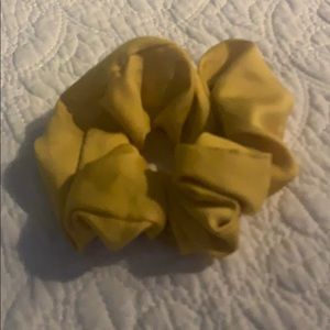 Mustard yellow scrunchie